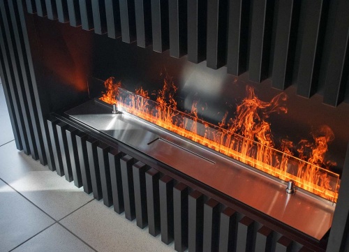 Электроочаг Schönes Feuer 3D FireLine 800 со стальной крышкой в Уфе
