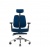 Ортопедическое кресло Orto Alpha Синее с подножкой